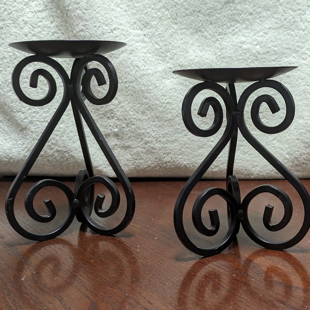 Iron Candle Holders